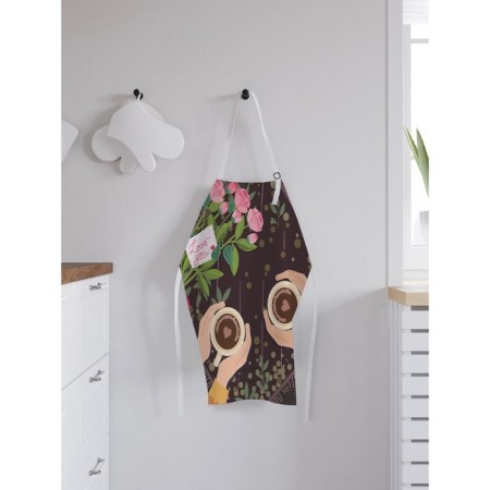 Apron of a kitchen with a photo print "Date", adjustable, size OS-1