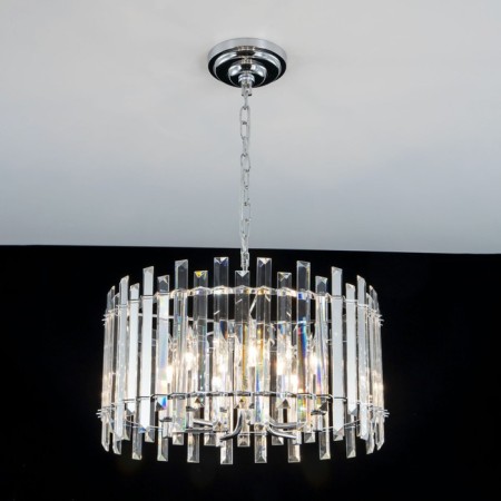 Suspendor Lamp Citilux "Ingvar" CL334161, 46x46x48 cm, 6x60W, E14, color gray-7