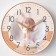 Children's wall clock "Angel", smooth move, d-30 cm