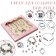 Set for creating bracelets "Gift for Girls", unicorn, cells, 48 ​​items, color