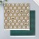 Scrapbooking paper bilateral "monsters and leaves" density 180 g 30.5x32 cm