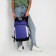 School textile Backpack 46x30x10 cm, vertical pocket, purple color