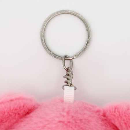 Soft toy "Bear with Heart" on a key fob, 13 cm, color mix-4