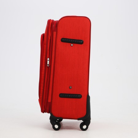 Small suitcase 24 "on lightning, code castle, with extension, red color-3