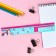 Line-stroke plastic 25 cm, "English alphabet" Minnie Mouse and unicorn, flexible