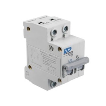 Aircraft switch VA 47-63, 2P 25A (C) 4.5KA ETP