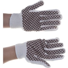 Garden gloves, x/b, with PVC points, Sibrtekh