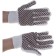 Garden gloves, x/b, with PVC points, Sibrtekh