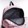 School backpack from textiles on lightning, 3 pockets, pencil case, pink color