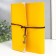 Photo album 30 sheets "bright yellow" leatherette (on rings) 22.5x18x3 cm