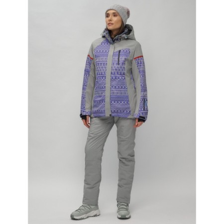 Ski jacket women's, size 52, purple color-11