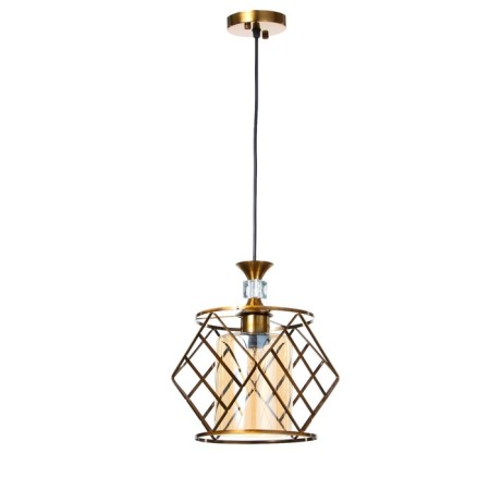 Lamp Bayerlux "Kuara" E27 40W gold 28x28x19-119 cm