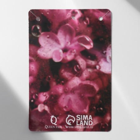 Pendant "Flower" Dream, white-pink color in gold, 40 cm-4