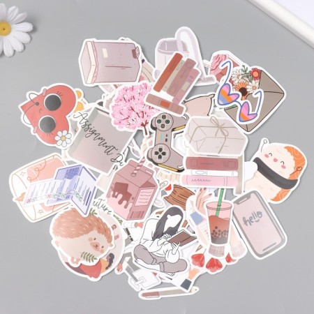 Stickers for creativity "Moments of life" set of 50 pcs 4x8 cm