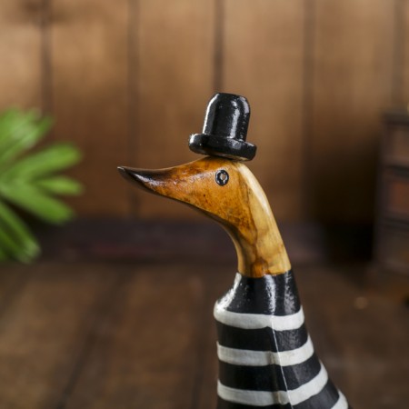 Souvenir "Duck sailor in vest" tree 13x9x27 cm-4