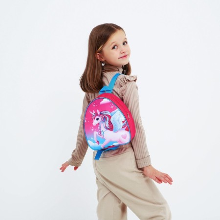 Baby backpack for a girl "Unicorn", 23x20.5 cm, + notebook-10