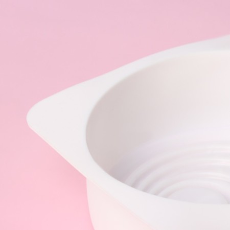 Form for mousse desserts and baking of the ripples, silicone, 18 × 18 cm, internal size 16 × 6.5 cm, white color-4