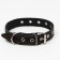Collar leather single-layer, dimensionless, 56 x 2.5 cm, Osh 17-44 cm, black