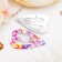 Invisible hair "Astoria" (set 10 pcs) heart bright, 3.5 cm, mix