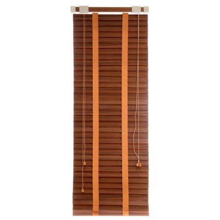 Blinds wooden, size 60x160 cm, color is zebrano red
