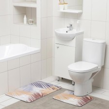 A set of mats for the bathroom and toilet of the Tropical Dilan, 2 pcs: 50 × 80, 40 × 50 cm
