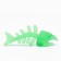 Chewing toy "plankton" Transparent, pp, 12.5 cm, green
