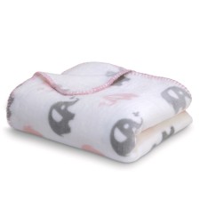 Blanket, size 150 × 200 cm, elephant print