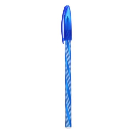 A set of ballpoint pens, 0.5 mm, 4 pieces "Spiral", blue rod, fluorescent case, mix-6