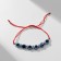 Bracelet-reinforcing "Children's" eyes are small, blue color in silver, d = 3.5 cm