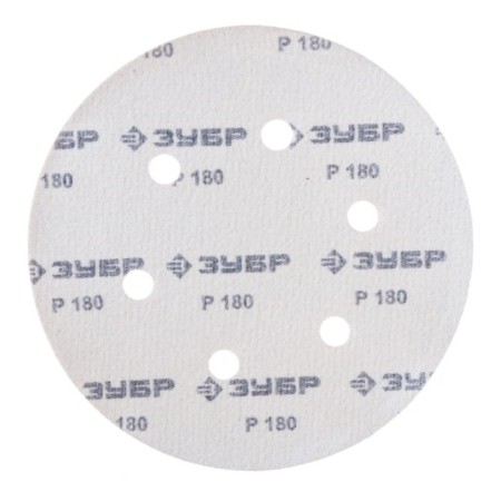 Circle of abrasive grinding bison 35350-150-180, perforated, P180, 150 mm, 5 pcs.-1