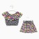 Kit for girls, black/white color, height 110 cm