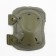 Set 2 knee pads, 2 red -leather, green