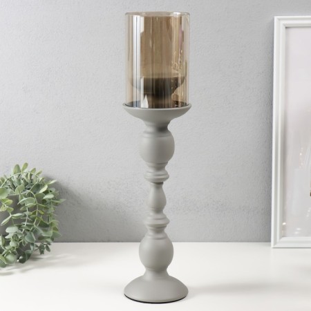 Summary metal per 1 candle d = 9 cm "Hevard" gray 10x10x36 cm