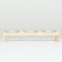 Triple stand with transparent glass bowls 45 x 14.5 cm x 6.5 cm 3x250 ml