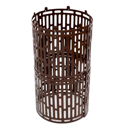 Protective-decorative fence, 22 × 36 cm, brown