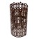 Protective-decorative fence, 22 × 36 cm, brown