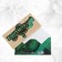 Wooden envelope carved "inspiration", malachite, 16.5 x 8 cm