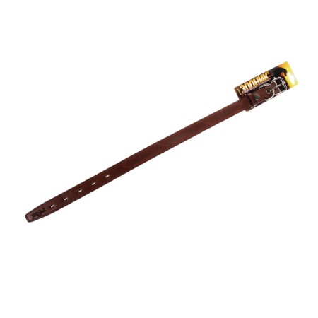 Collar zoonik "premium-classic" Leather double, 51-65 x 3 cm, cognac-2