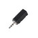 Rexant adapter, 2.5 mm (m) - 3.5 mm (F), stereo, plastic, black