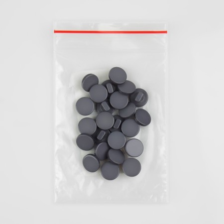 A button on the leg, d = 10 mm, the color is gray-3