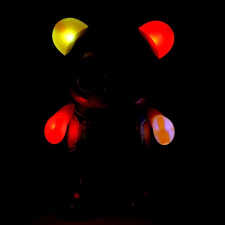 Toy "Happy Bear", works from batteries, dances, light and sound effects-3