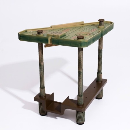 Platform for turtles on adjustable supports with a floating bridge (bridge 29 x 24 cm)-2