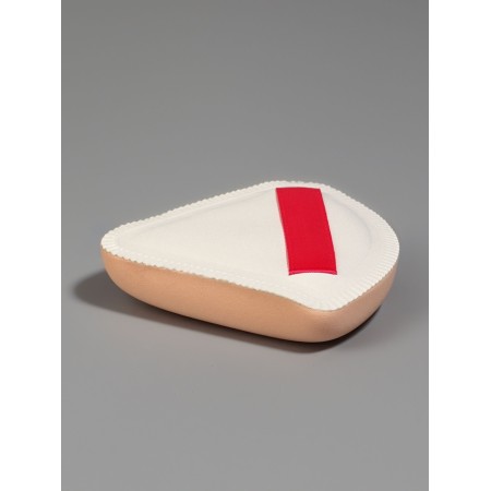 Sponge d/makeup Treuga C hold 7*7cm in the layer case Latex white package QF-3