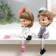 Souvenir Polystone "Baby/Baby with long legs" set 2 pcs 20.5x6x7 cm