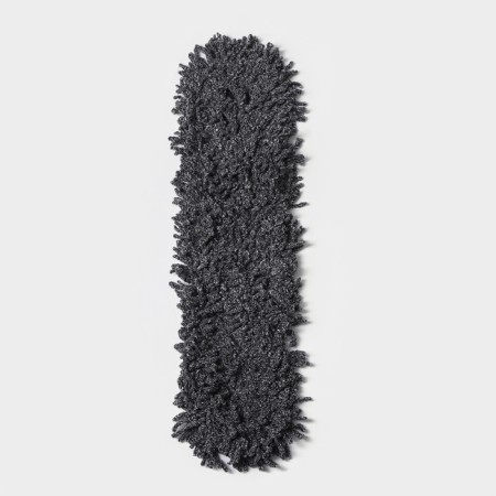 Nozzle for a flat mop of the share of art. 3092576, 62 × 13 cm, microfiber, gray color-1
