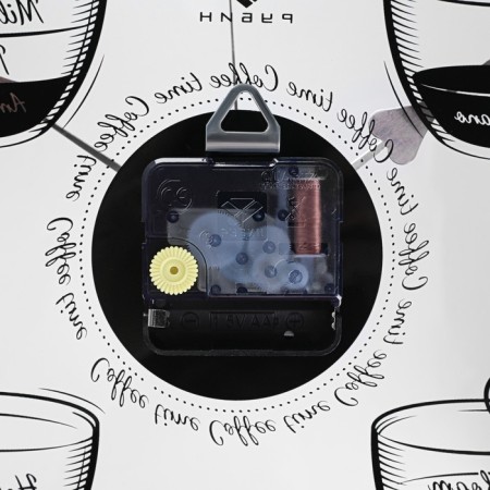 Wall clock, interior: kitchen, Coffee Time, silent, d-34 cm-2