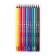 Pencils 12 colors BrunovisConti draw and wash, plastic with an eraser and a sharpener, mix