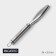 Magistro Solid fishing pipe, stainless steel, chrome color