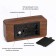 Clock - an alarm clock electronic "digit" desktop with a thermometer, wooden, aaa, USB