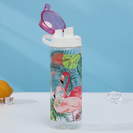Water bottle “Flamingo”, 750 ml, pink color-1